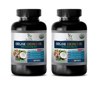Brain Vitamins Memory Focus for Women - Medium Chain Fatty ACIDS - Coconut Oil Organic 2000 MG - Coconut Oil for Memory - 2 Bottles 120 Softgels