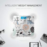 Cartoon Cute Giraffe Electronic Scales Body Weight Scale Weighing Scale Tracks 8 Key Compositions Analyzer Sync with Fitness Apps 400 Lbs