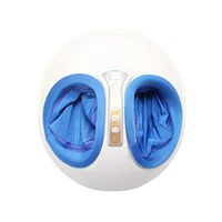 Heat Rolling Kneading LED Display Air Pressure Relaxing Shiatsu Leg Foot Massager 110V US Plug Blue