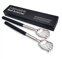 Back Scratcher, Telescoping Back Scratchers for Adults, Extendable Telescopic Metal Backscratcher Eliminating Back Itching (2Claws)