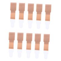 10 x Broken Toe Wraps Brace Cushioned Bandages Toe Separator Band Cracked Hammer Toe for Foot Care - Skin