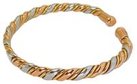 Solid Copper Womens Magnetic Cuff Bracelet Rose Small with Gift Box