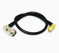 SMA male right angle to TNC male right angle pigtail cable RG58 100cm 1M long Good Quality Fast USA Shipping