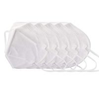 5pcs Dust M?a/sk Protective M,a/sk 5 Layer Ma^sk Windproof Facial M@a/sk for Men Women Outdoors Anti-Fog Anti-Particles White