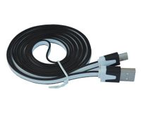 iShoppingdeals - for Trio Stealth 7" / 7.85" / 8" / 10.1" Tablet USB Data Sync Charging Transfer Cable Cord 6 Feet, Black/White