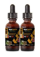 Anti Anxiety Supplements - Hemp Seed Oil Organic Drops 780mg - Mint Flavor - Hemp Oil Relief - 2 Bottles 2 FL OZ (60 ML)