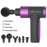 Ruimin Percussive Massage Gun,Touch Screen Button Massager,5 Levels of Intensity Percussive Vibration Muscle Massager for Sports Recovery