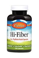 Carlson - Hi-Fiber, 3 g, Psyllium Husk Capsules, Regularity, Colon Health & Heart Function, 100 Capsules