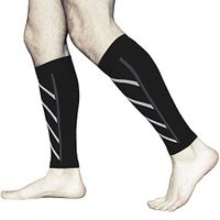 Eulay Calf Compression Leg Sleeve - Leg Socks for Men and Women - Footless Calf Guard Sleeves for Shin Splints, Running, Cycling, Basketball, Travel, Circulation & Support - 1 Pair