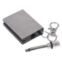 Kingzer 10 PCS Permanent Flints Metal Match Lighter Striker Gadget Keyring Flame Durable