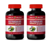 Heart Health Supplements - Astragalus Advanced Complex 770 MG - Stress Relief Vitamins for Men - 2 Bottles 120 Capsules