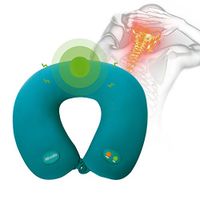 Neck Massager U-Shape Vibration Neck Massage Pillow Portable Electric Neck And Cervical Massager Massager Massage Pillow Foam Particle U-Shaped 1PC