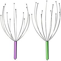 Hopter 2 Pcs Hand-held Head Massager Scalp Massager Color Random Relaxation Relieve Stress Scalp Massage Claws