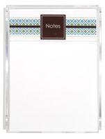 Diamond Strip Memo Sheets and Acrylic Holder, 150 Note Papers, 5"x7" Memo Pad, Notes, Stationery, Desk Accessory, Mother's Day Gift, Unique Gift for Mom and Women