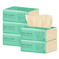 Kaiye 3Ply Hand Towels Bamboo Pulp Pumping Toilet Paper Napkin Bath Tissues Disposable Portable Tissue Hand Towels Cleaning Paper Skin-Friendly 5 Pack (Bamboo Paper Towels)