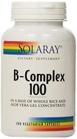 Solaray - B-Complex, 100 mg, 100 capsules