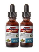 Anti inflammatory Pain Reliever - Hemp Seed Oil Drops Organic 780 mg - Mint Flavor - Hemp Seed Oil for Pain Relief - 2 Bottles 2 FL OZ (60 ML)