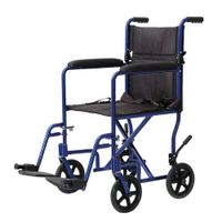 ProBasics Lightweight Aluminum Transport Chair (19" Seat Width, Blue)