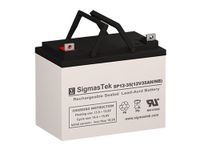 12 Volt 35 AH U1 Wheelchair Battery - SigmasTek SP12-35 - Compatible with: UB12350, PS-12350, EVX12340, PS-12330