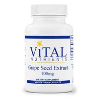 Vital Nutrients - Grape Seed Extract 100 mg - Potent Antioxidant & Support for Vein Health - 90 Capsules per Bottle