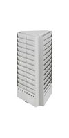 Safco Products 4326GR Steel Rotary Brochure Rack Converts from 66 to 33 Pocket, Gray