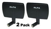 Alfa 2.4HGz WiFi Antenna - 7dBi RP-SMA Panel Screw-On Swivel for Netwrok Adaptors - Also Works for 3DR Solo Drone, DJI Phantom 3 Drone, Yuneec Typhoon H ST16 Controller, adds Range
