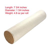Jumbo Pure Moxa Rolls for More Intense Moxibustion Length: 7 3/4 inches. Diameter: 1 3/4 inches. (3)