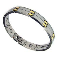 Men's Surgical Stainless Steel Magnetic Golf Bracelet 7.5"