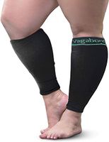 Vagabond Wide Calf 3XL Graduated Compression Socks Sleeves-Soothing Comfy DVT Large Cuffs - Great for Travel