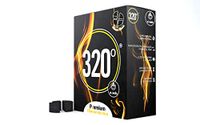 320° 4kg Premium Coconut Charcoal Coal (25mm Circle/Disc) for Shisha Hookah & BBQ Pieces