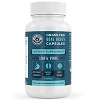 Organic, Grass-Fed Bone Broth Protein Powder Capsules with Collagen - Protein, Collagen Supplement. Supports Nails, Hair, Joints and Gut Health. Organic Left Coast Performance: 60 Count