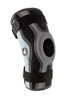 Body Glove Sports Wrap Knee Brace - Injury Prevention Removable Bilateral Hinges - Knee Wrap Supports Mild ACL, PCL, MCL Sprains - Patella and Meniscus Tear Pain Relief (Grey, Medium)