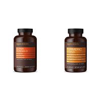 Amazon Elements Super Omega-3, Natural Lemon Flavor, 1280 mg per Serving (2 Softgels), 120 Softgels & Turmeric Complex, 400mg Turmeric Curcumin, 140mg Ginger, 10mg Black Pepper, 65 Capsules
