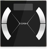 LCTCBZ Bluetooth Body Fat Scale, Smart Digital Weight Scale Tracks 20 Compositions Analyzer with Smartphone App for Body Weight, Fat, Water, BMI, Muscle Mass (Black) (Color : Black)
