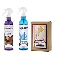 Heirloom Essentials Two-Step Furniture Cleaner And Polish Combo with Towels (Natural Unscented)