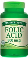 Nature's Truth Folic Acid 800 Mcg 250 Tabs, 250 Count (Pack of 3)