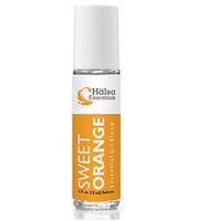 Sweet Orange Roll-On, Happy Essential Oil Blend, Uplifting Aromatherapy 10ml, from Halsa Essentials