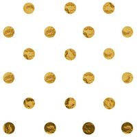 Jillson & Roberts Hot Dots Gift Tissue 20" x 30", Gold (200 Sheets)