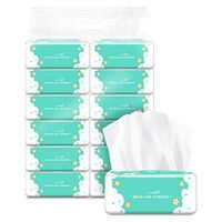 Facial Tissues Eco-Friendly Soft Tissues Paper for Kitchen, Office, Home, 12 Packs