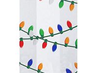 Christmas Print Cello Bags - Hanging Lights 5x3x11" Cello Bags 1.2 mil (2 Packs; 100 Bags Per Pack) - WRAPS-C4BHL