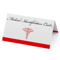 Medical ID Emergency Wallet Card Pack of 50