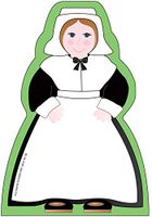 Pilgrim Girl Large Notepad, 5" x 7", 50 Sheets in a notepad