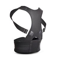 ROSENICE Posture Corrector Humpback Back Brace Shoulder Lumbar Support Belt Strap for Adults Adjustable Clavicle Spine Pain Relief Size L(Black)