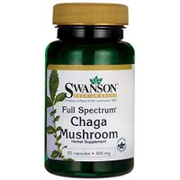 Swanson Full Spectrum Chaga Mushroom 400 Milligrams 60 Capsules