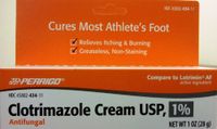 PACK OF 3 EACH CLOTRIMAZOLE AF CR 1% OTC PERR 30GM PT#45802043411