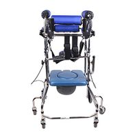 Walkers Lxn Standing Walking Rack Disabled Walking Assistance Sit Wheelchair Standing Bed Blue Six Rounds Handbrake Plus Foot Brake Add Toilet