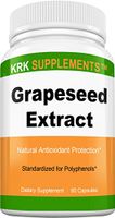 1 Bottle Grapeseed Extract 400mg Per Serving 90 Capsules KRK Supplements