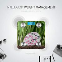 Bright-Coloured Eggs Weigh Scales Digital Scale Body Weight Weight Scales Tracks 8 Key Compositions Analyzer Sync with Fitness Apps 400 Lbs