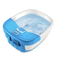 HoMedics  Bubble Bliss Deluxe Foot Spa with Heat | Massaging Arch, 3 Acupressure Attachments, Splash Guard, Raised Nodes | Creates Bubbles, Improves Circulation, Soothe Tired Muscles, Built-In Storage