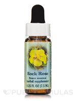 Flower Essence Services Healing Herb Supplement Dropper, Rock Rose, 0.25 Fluid Ounce